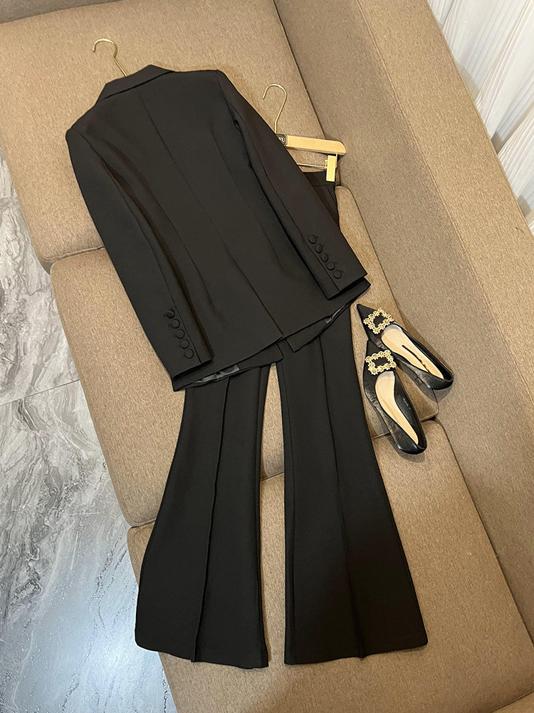 Amazon.co.jp: GRETD Women Blazer+Tube Top+Pants Set Three Piece Spring Fall  Work Pants Suit ol Single Button Formal Suit (Color : C, Size : L code) :  Clothing, Shoes & Jewelry